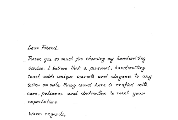 do professional handwriting letters, thank you notes, and cards